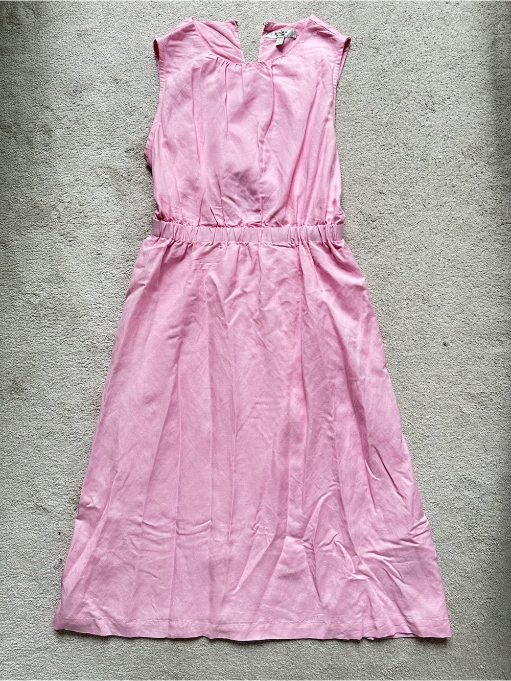Ever New Light Pink Sleeveless Gathered-Waist Casual Dress